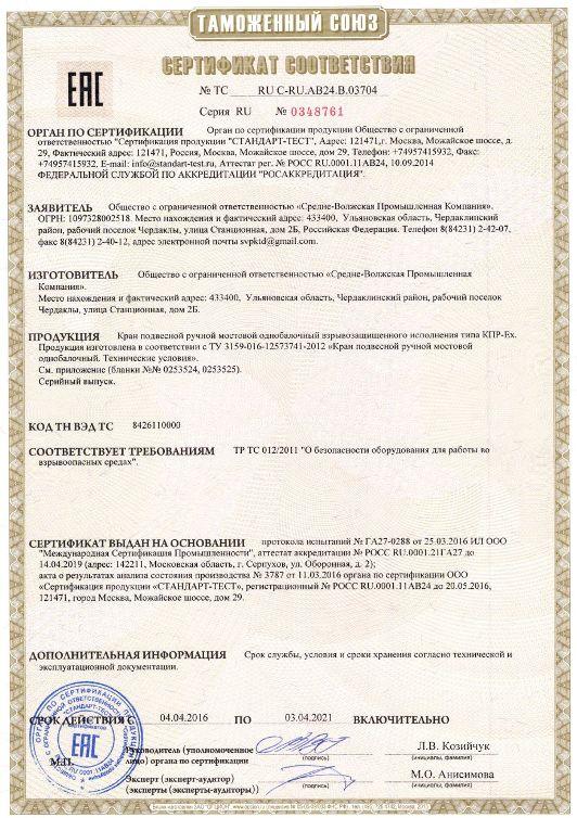 кран-балки подвесные ручные ВБИ