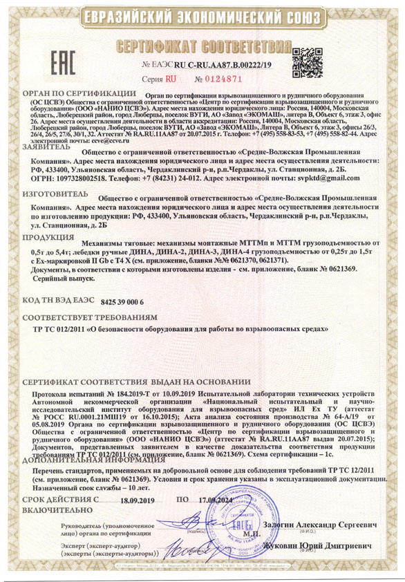сертификат Дины МТТМп ВБИ
